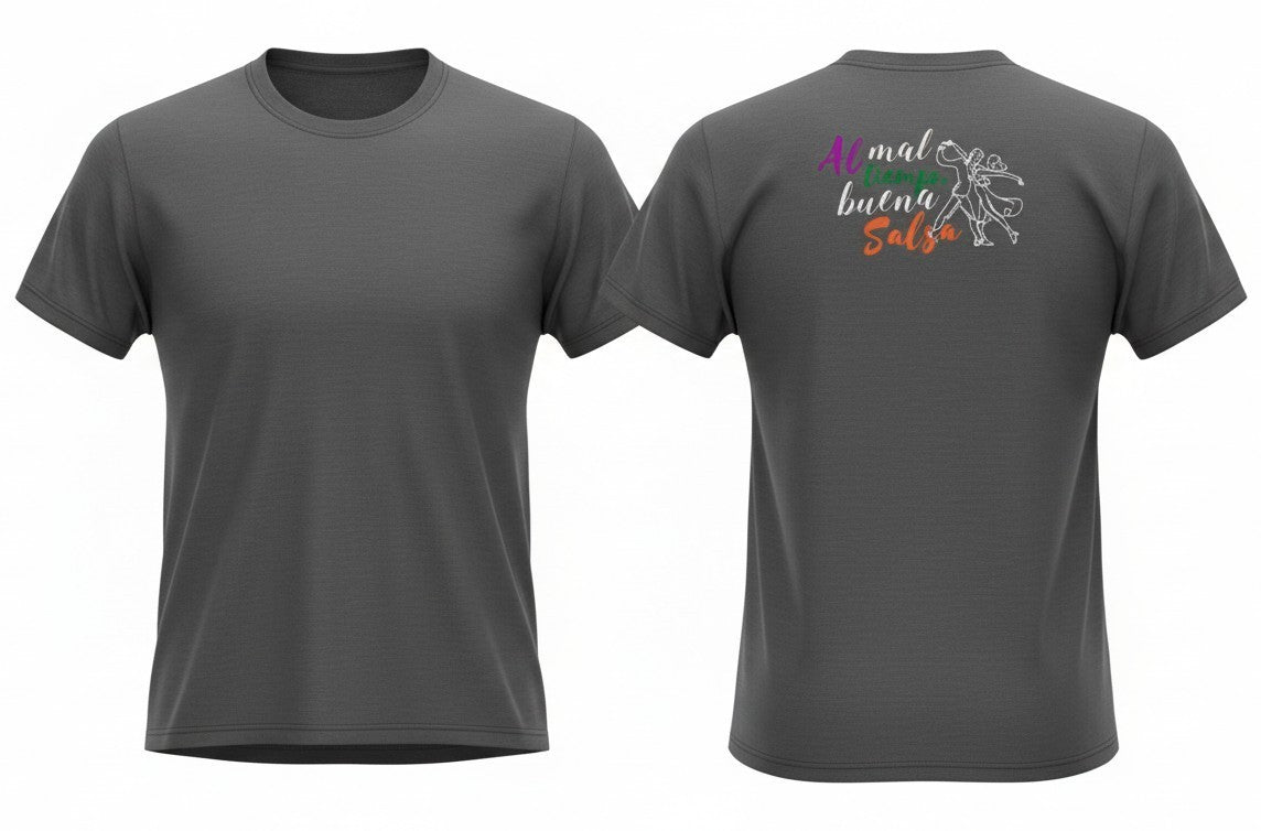 Son Y Tumbao dark grey cotton t-shirt with